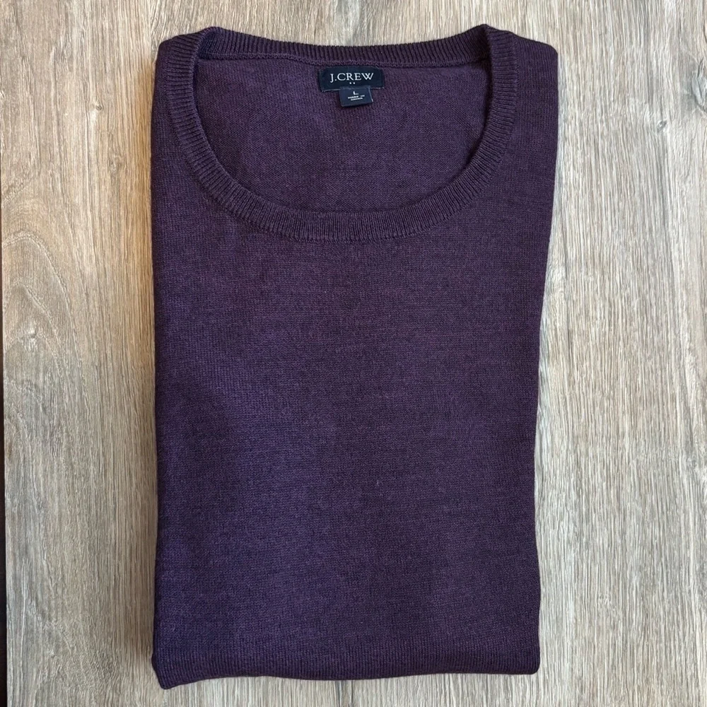 J. Crew Wool Blend Crew Neck Sweater Men's Large